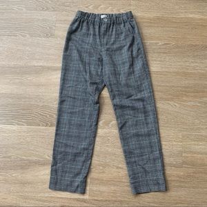 Brandy Melville Plaid Straight Pants